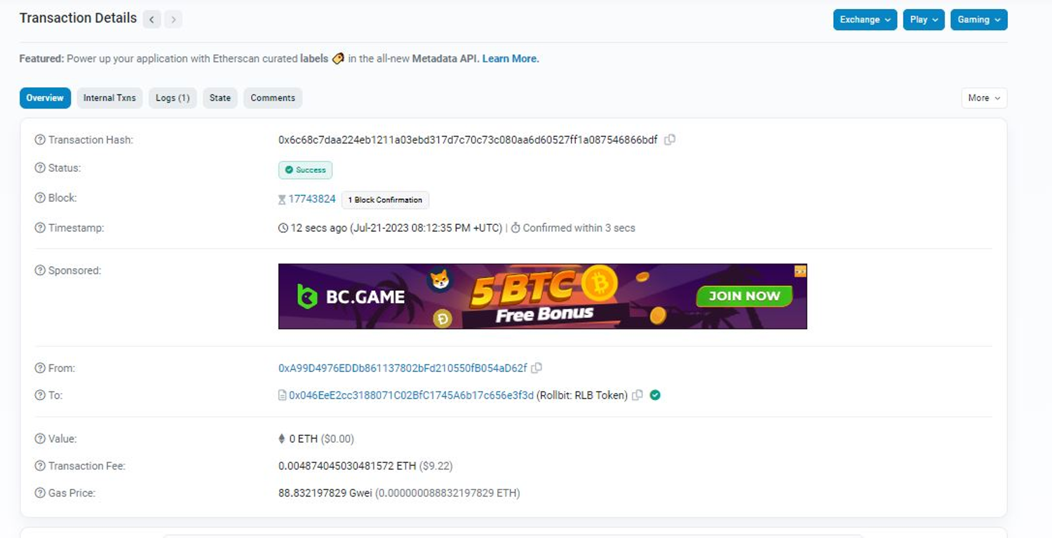 Stolen RLB Rollbit Transaction.JPG